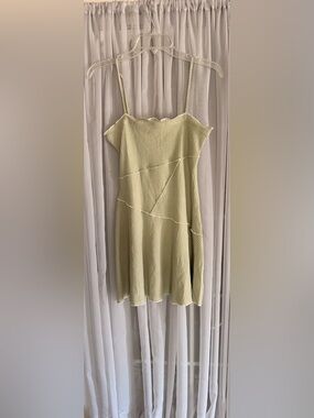 Promesa Pale Green Textured Knit Mini Dress Size Small New